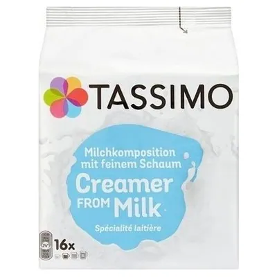 Tassimo сливки для кофе из молока в капсулах, 344 г