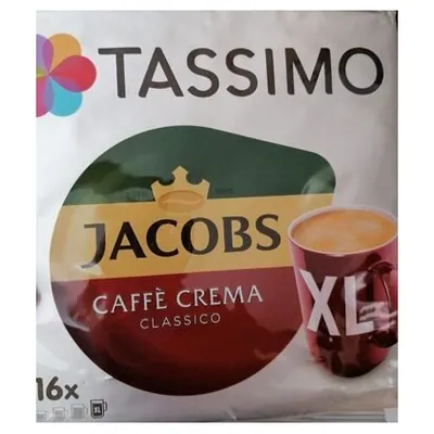 Tassimo Jacobs кофе в капсулах Caffe Crema Classico XL, 132,8 г