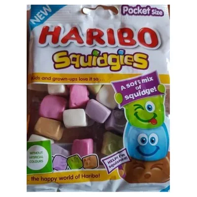 Haribo Squidgies gummies, 80 g