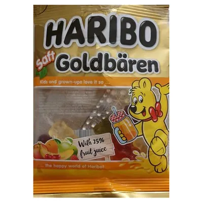 Haribo Saft Goldbären fruit juice gummy bears, 85 g