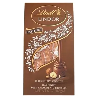 Lindt конфеты с фундуком Lindor Cornet Hazelnut, 200 г