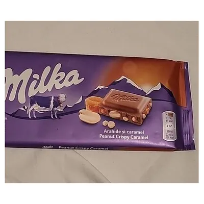 Milka Peanut Crispy Caramel chocolate, 90 g