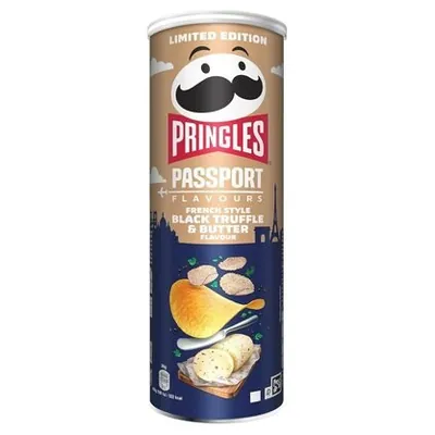 Pringles Black Truffle and Butter crisps, 165 g