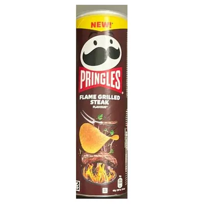 Pringles Flame Grilled Steak crisps, 165 g