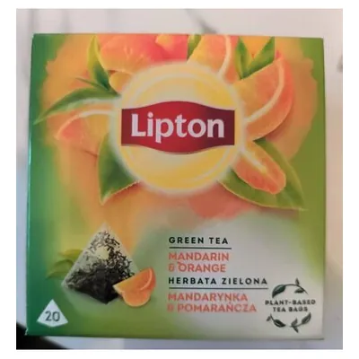 Lipton Mandarin & Orange green tea in bags, 20 pcs.