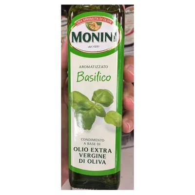 Monini ароматизированное оливковое масло Aroma Basilico с базиликом, 250 мл