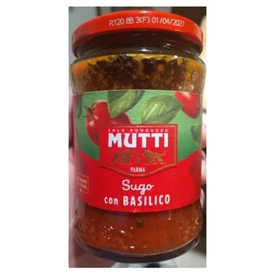 Mutti Sugo con Basilico tomato sauce with basil, 280 g
