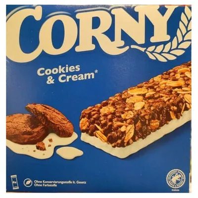 Corny мюсли-батончик с печеньем и крем-начинкой