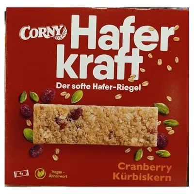 Corny Haferkraft злаковый батончик с клюквой
