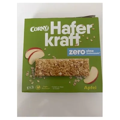 Corny Haferkraft Zero злаковый батончик с яблоком