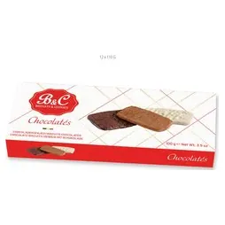 B&C печенье шоколадное Biscuits Chocolatés, 100 г