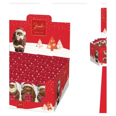 Новогодний набор полых шоколадных фигур, 6 штук, 50 г