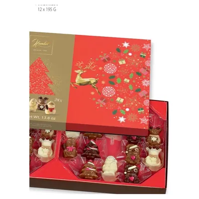 Winter figures chocolate Reindeer with hazelnut filling, 390 g
