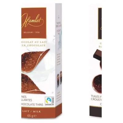 Hamlet Thins Milk chocolate, 65 g