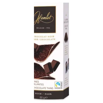 Hamlet Thins Dark chocolate, 65 g