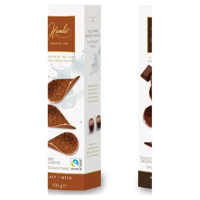 Hamlet Thins Milk chocolate, 100 g
