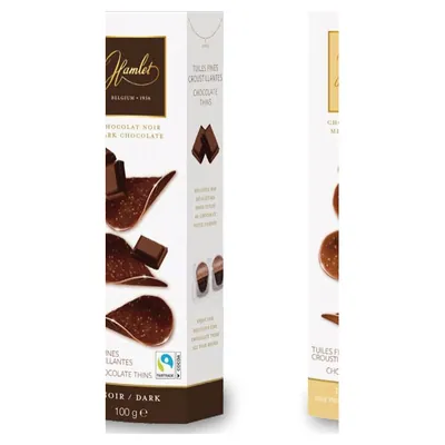 Hamlet Thins Dark chocolate, 100 g