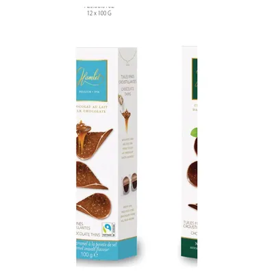 Hamlet Thins Caramel Sea Salt chocolate, 100 g