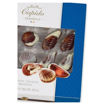 Cupido sea shells with hazelnut filling, 250 g