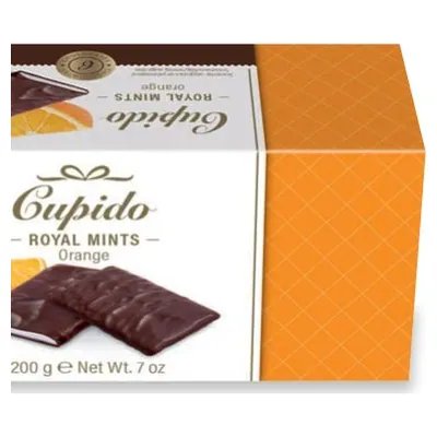 Royal Mints orange mint chocolate thins, 200 g