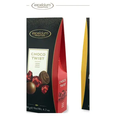 Choco Twist шоколадные конфеты какао, 120 г