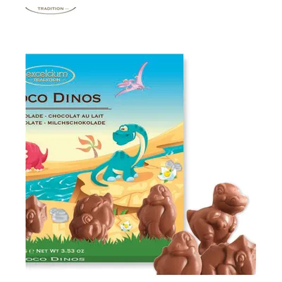 Choco Dinos молочный шоколад, 100 г