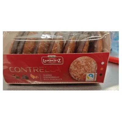 Lambertz Glazed Gingerbread with Chocolate Bottom "Contrella"