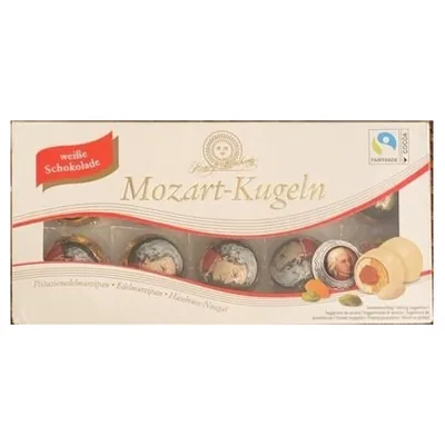 Henry Lambertz Mozartkugeln in white chocolate