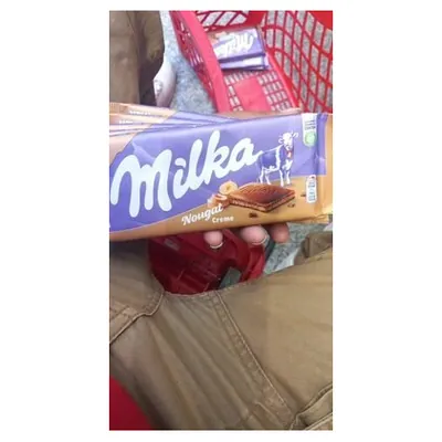 Milka шоколад с нуга-кремом, 85 г