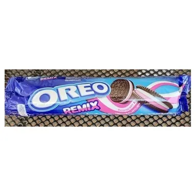 Oreo vanilla and raspberry flavored biscuits, 157 g
