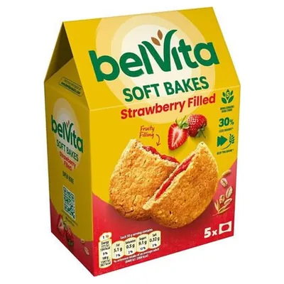 Belvita печенье с мягкой ягодной начинкой, 250 г