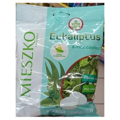 Mieszko Eucalyptus candies, 150 g
