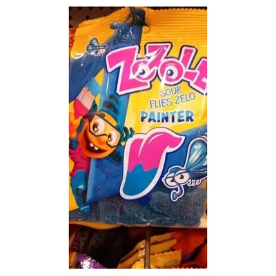 Mieszko жевательный мармелад Zozole Sour Flies Blue, 75 г