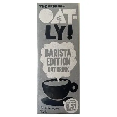 Oatly Haver Barista Edition oat drink, 1.5 L