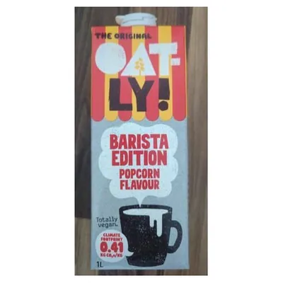 Oatly Barista Edition Popcorn Flavour oat drink, 1.0 L