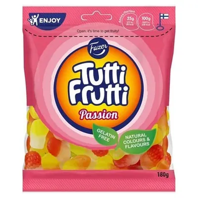 Tutti Frutti Passion chewy sweets, 120 g