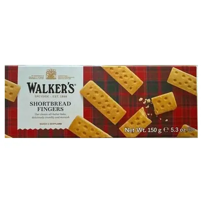 Walkers песочное печенье в виде пальчиков, 150 г