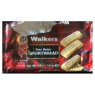 Walkers песочное печенье в виде пальчиков, 160 г