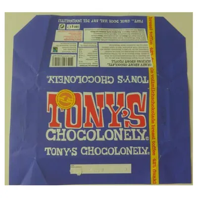 Tony's Chocolonely dark milk chocolate pretzel toffee, 180 g