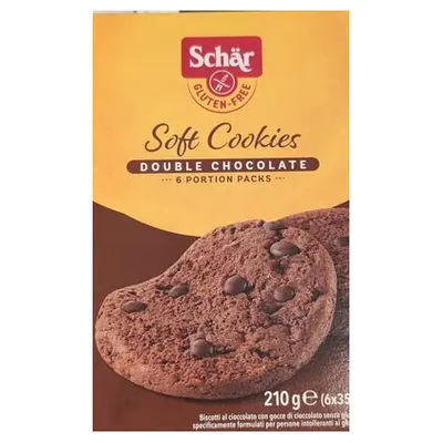 Schär мягкое печенье Double Choco, 210 г