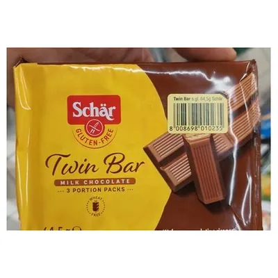 Schär шоколадные вафли Twin Bar, 64,5 г
