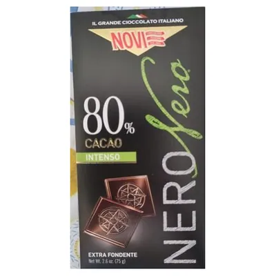 Novi тёмный шоколад Nero Nero 80% какао, 100 г