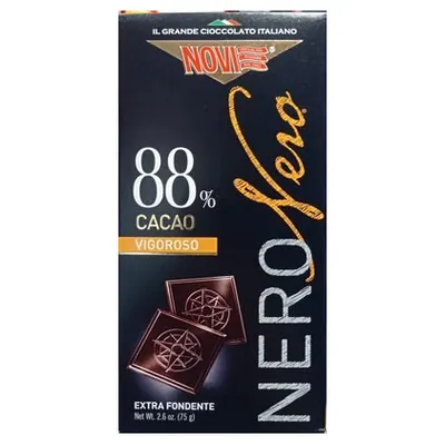 Novi тёмный шоколад Nero Nero 88% какао, 100 г