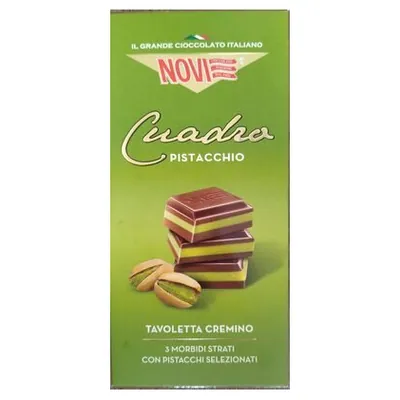 Novi шоколад плиточный Cuadro Pistacchio
