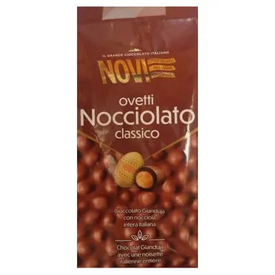 Novi конфеты шоколадные Ovetti Nocciolato Gianduja, 160 г