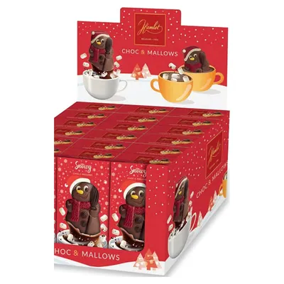 Hamlet Melting Snowman milk chocolate figure with marshmallow, 65 g